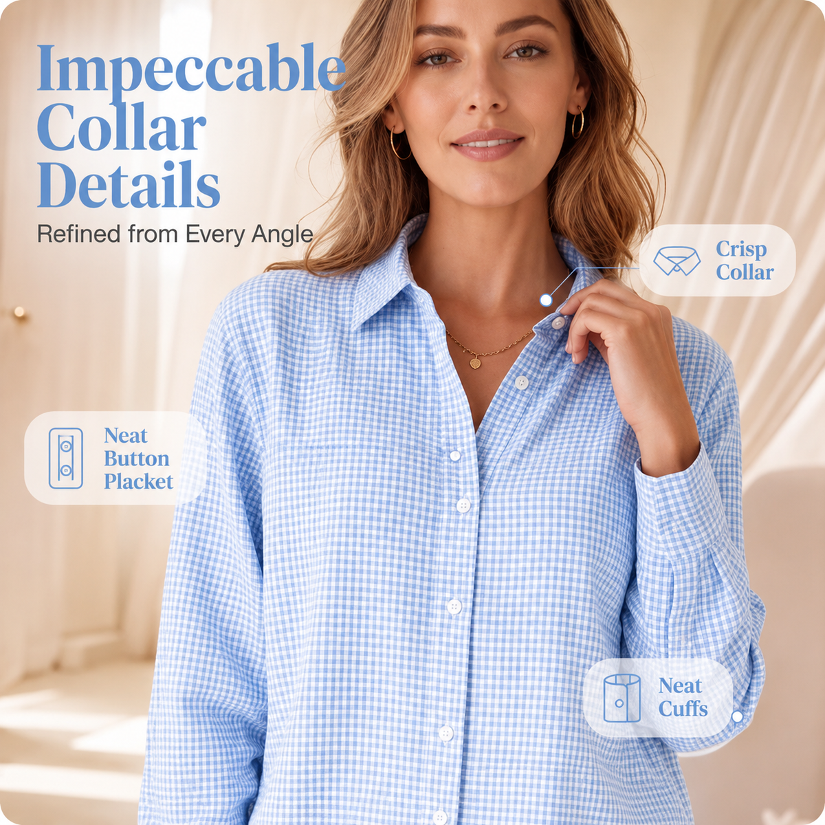Harriet | Checked Button-Down Shirt