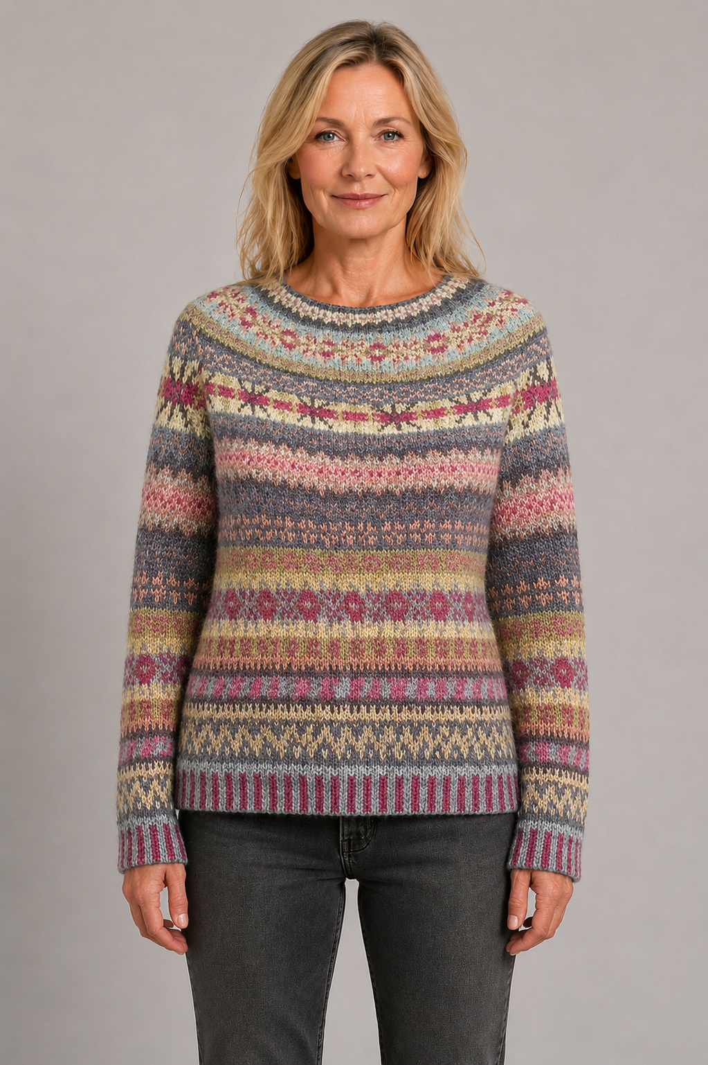 Marley | Floral Round Neck Jumper