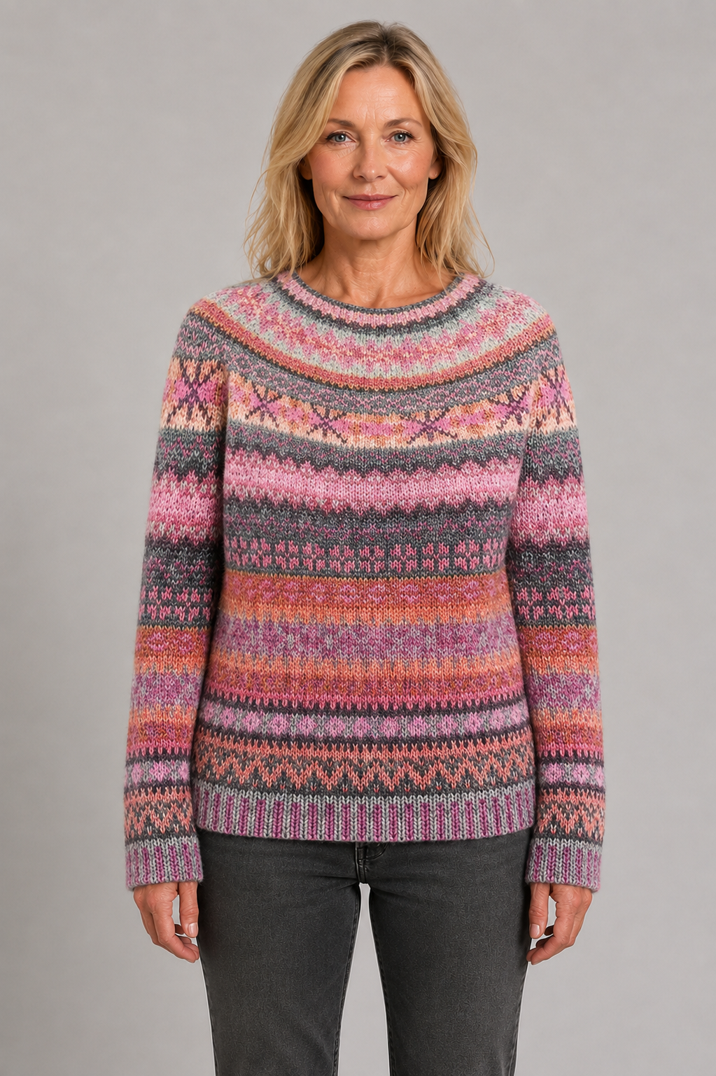 Marley | Floral Round Neck Jumper