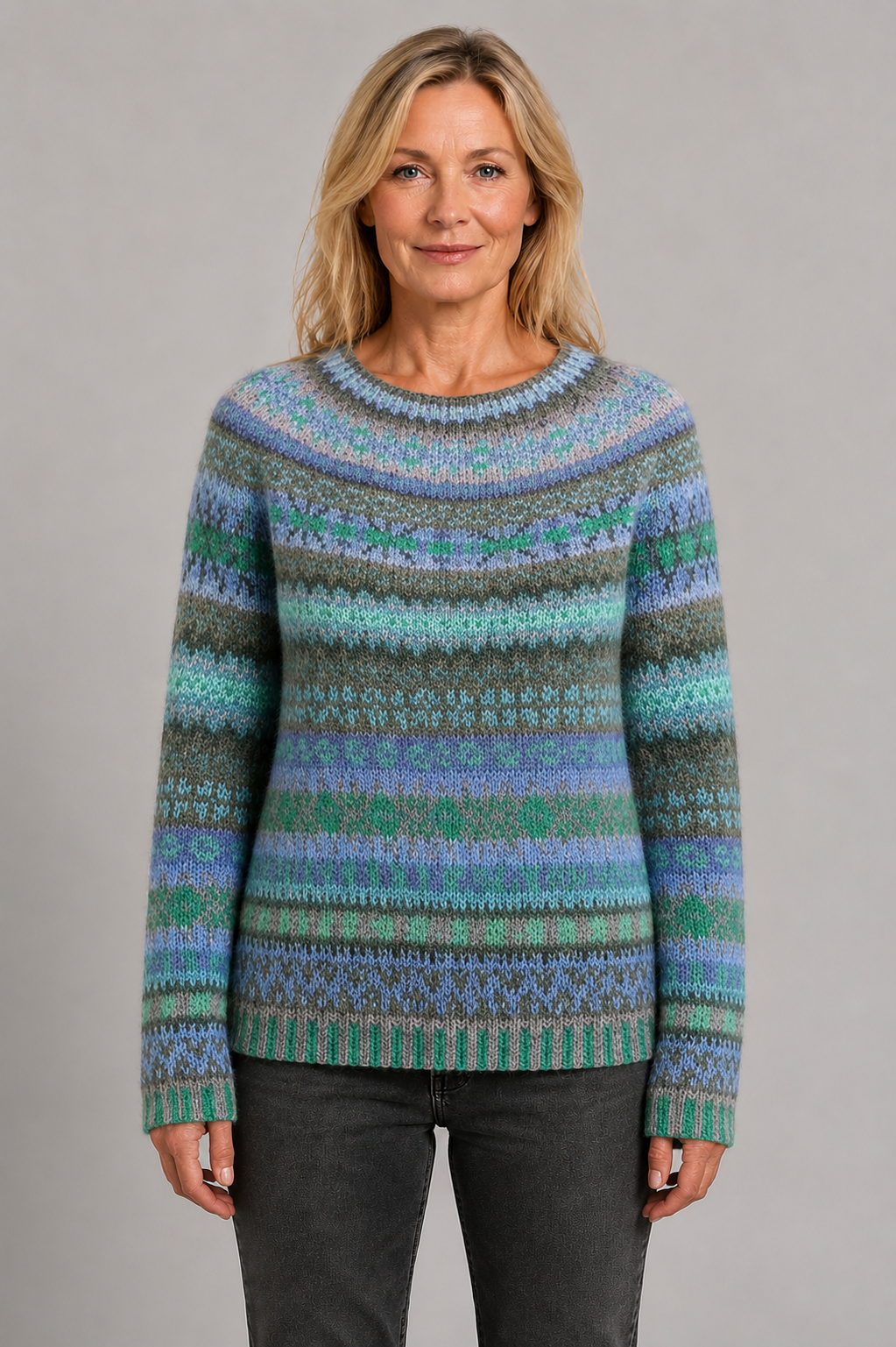 Marley | Floral Round Neck Jumper
