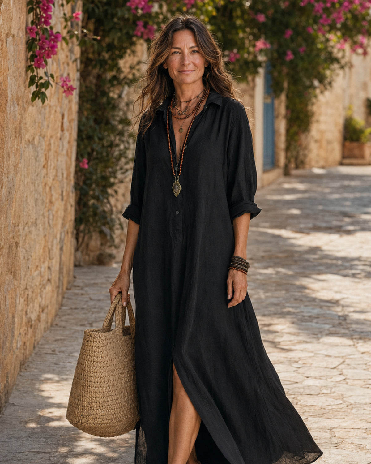 Willow | Effortless Button-Down Maxi Dress