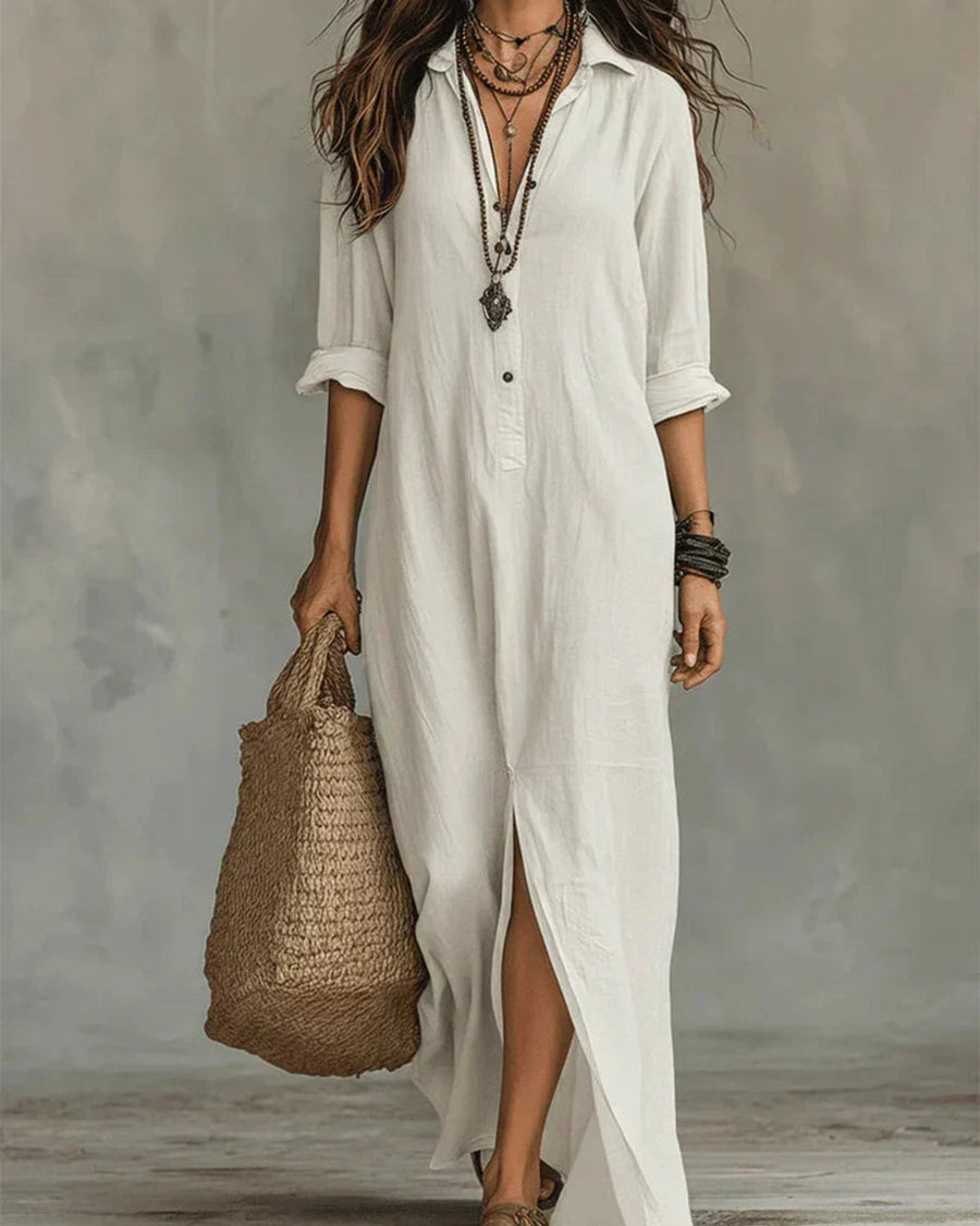 Willow | Effortless Button-Down Maxi Dress