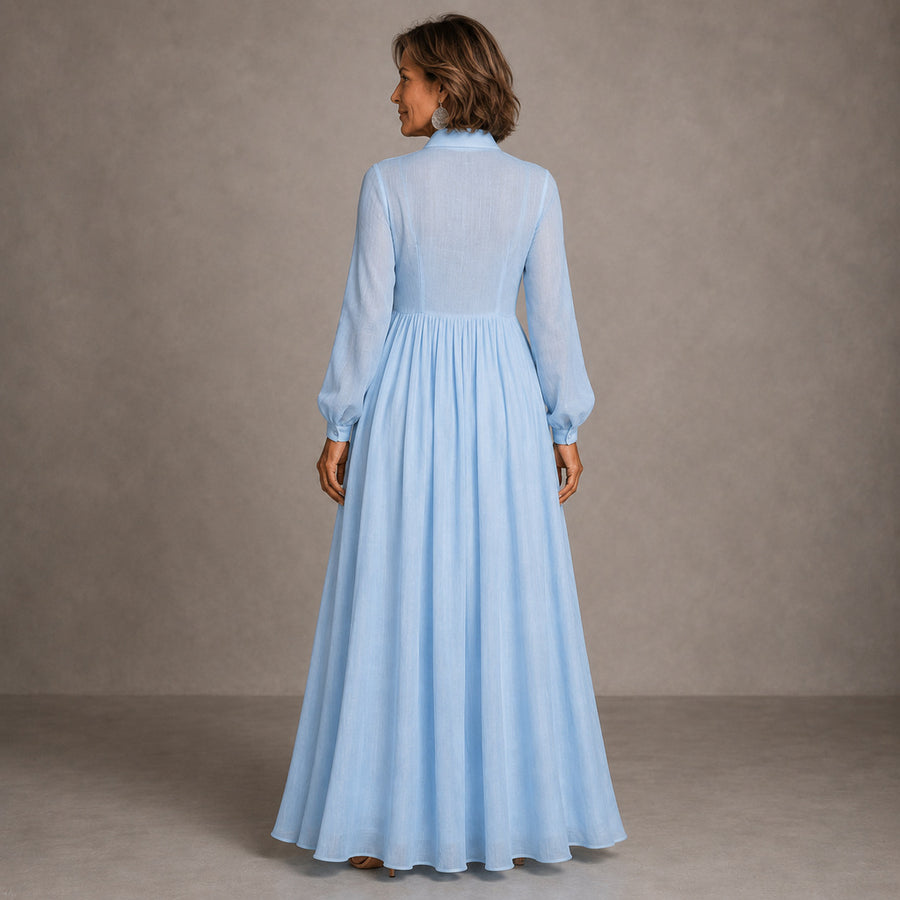 Elowira | Flowing Button-Down Maxi Dress