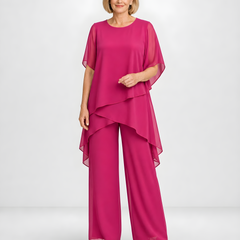 Chiara | Flowing Occasion Set – Fuchsia