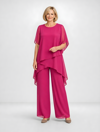 Chiara | Flowing Occasion Set – Fuchsia