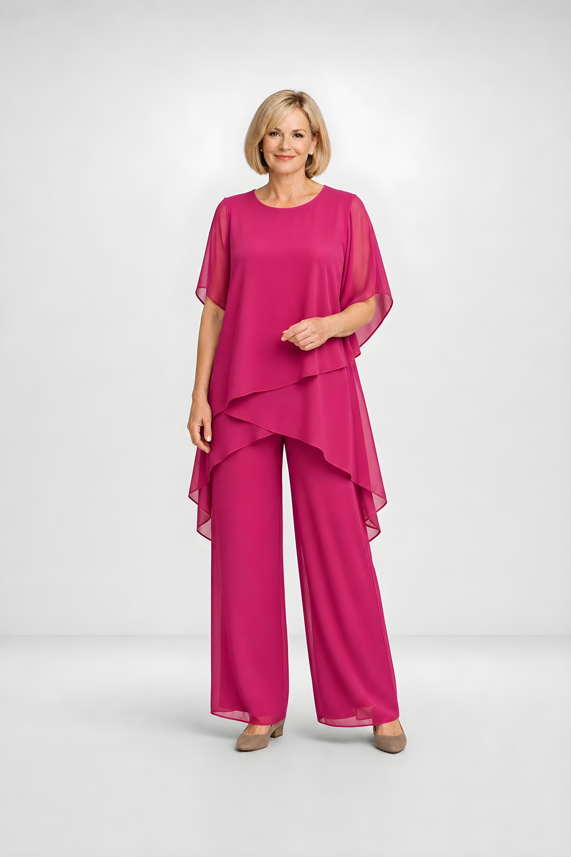 Chiara | Flowing Occasion Set – Fuchsia