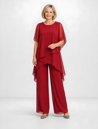 Chiara | Flowing Occasion Set – Red