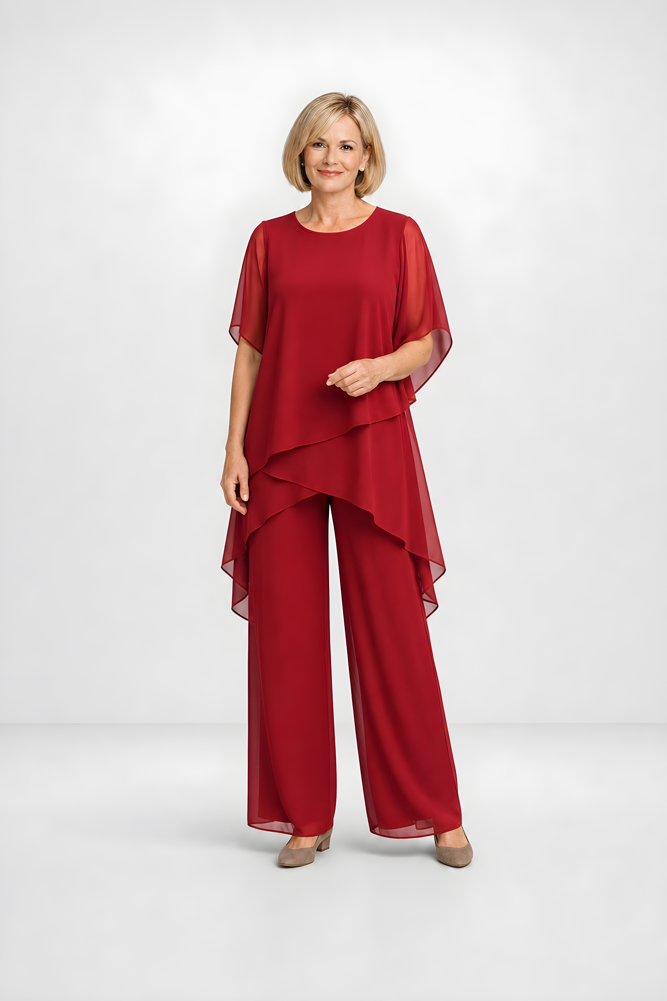 Chiara | Flowing Occasion Set – Red