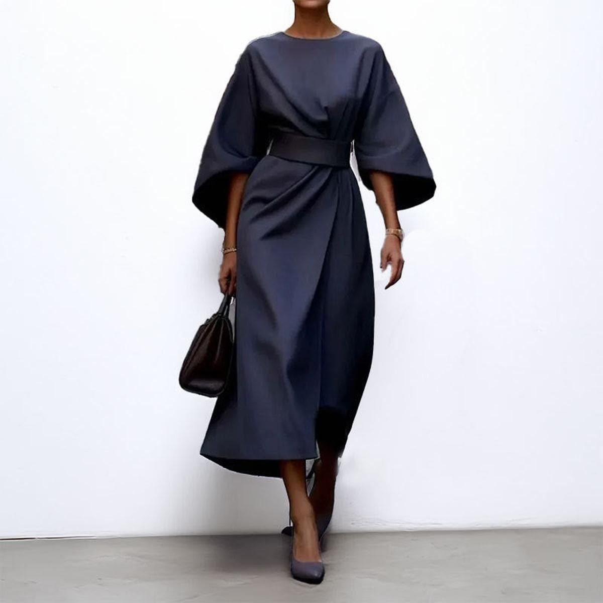 Eldra | Batwing Sleeve Maxi Dress