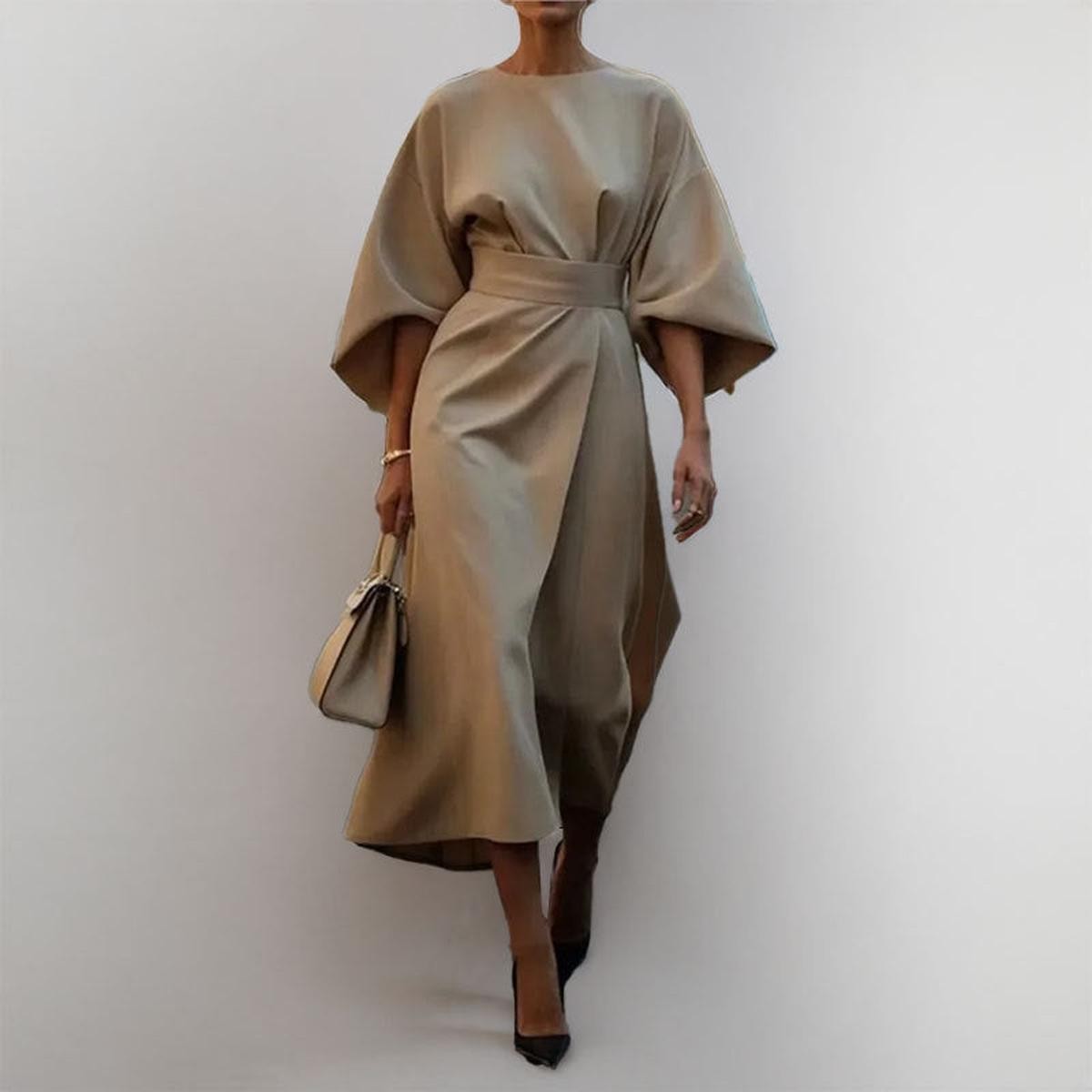 Eldra | Batwing Sleeve Maxi Dress