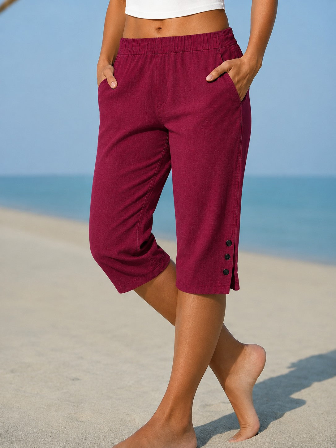 Eileen | Relaxed Capri Trousers