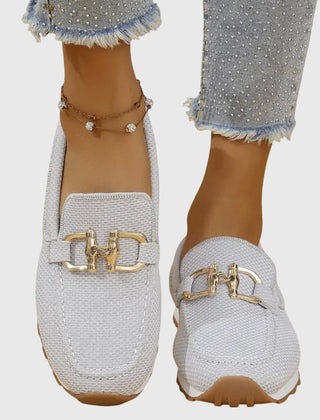 Lili | Loafer Trainer with Gold Detail