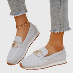 Lili | Loafer Trainer with Gold Detail