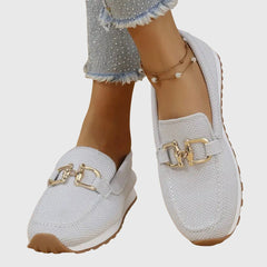 Lili | Loafer Trainer with Gold Detail