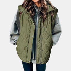 Audrey | Quilted Hooded Puffer Gilet