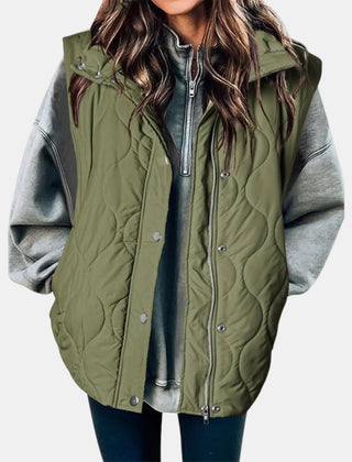 Audrey | Quilted Hooded Puffer Gilet
