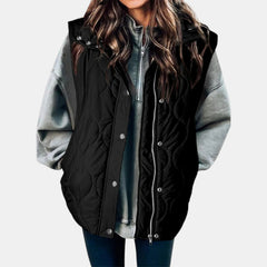Audrey | Quilted Hooded Puffer Gilet