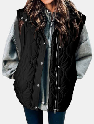 Audrey | Quilted Hooded Puffer Gilet