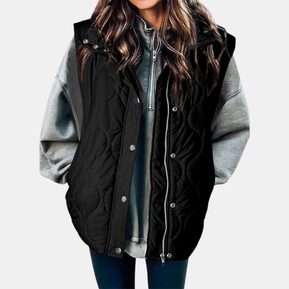 Audrey | Quilted Hooded Puffer Gilet