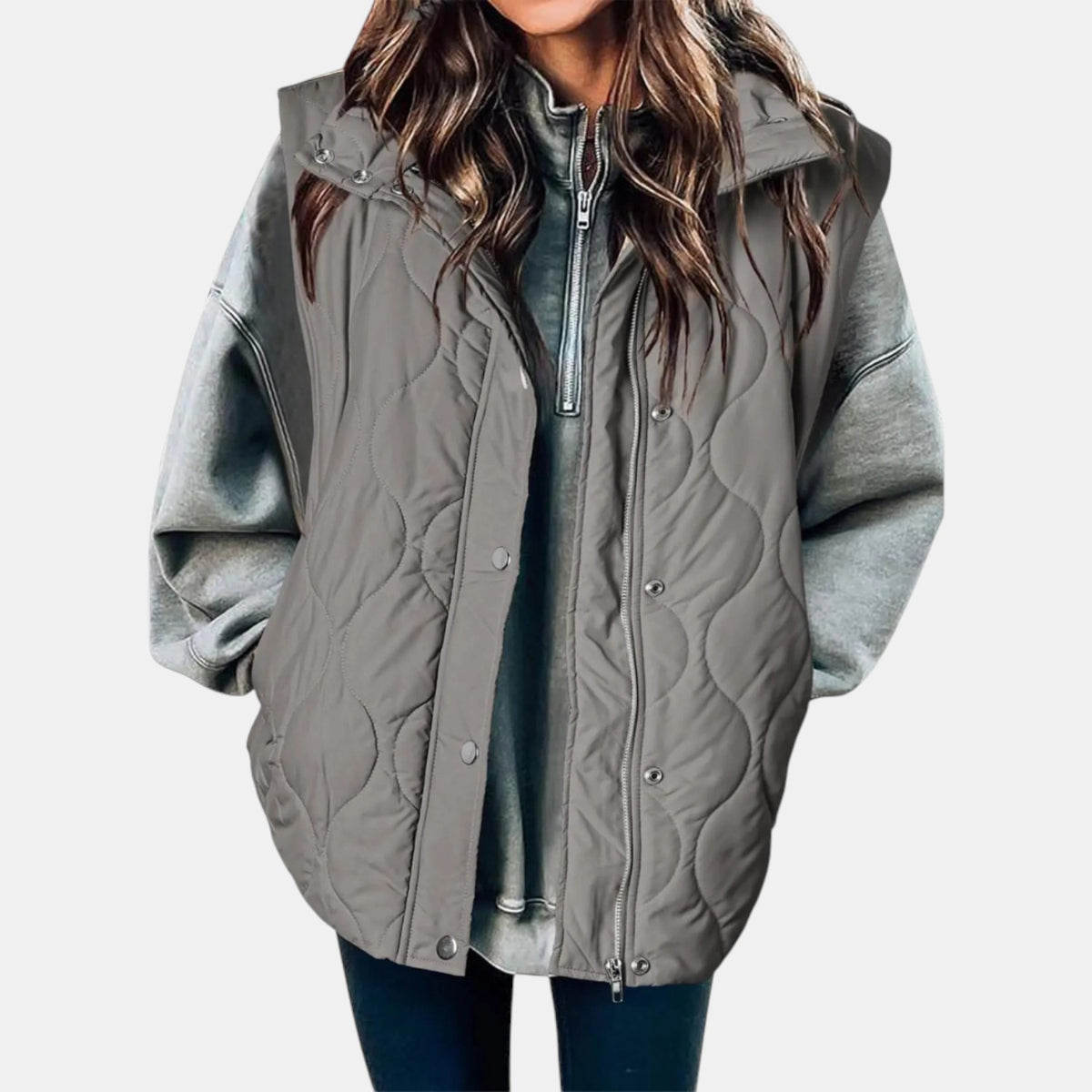 Audrey | Quilted Hooded Puffer Gilet