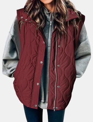 Audrey | Quilted Hooded Puffer Gilet