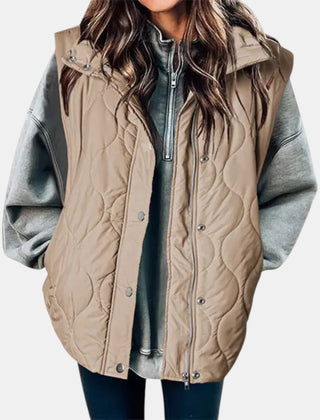 Audrey | Quilted Hooded Puffer Gilet