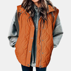 Audrey | Quilted Hooded Puffer Gilet