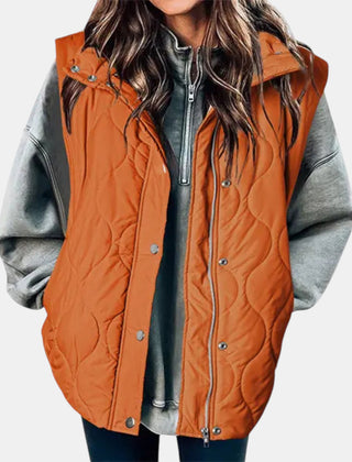 Audrey | Quilted Hooded Puffer Gilet