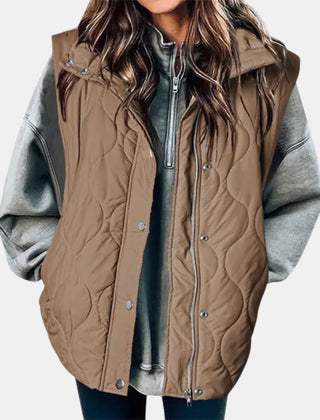 Audrey | Quilted Hooded Puffer Gilet