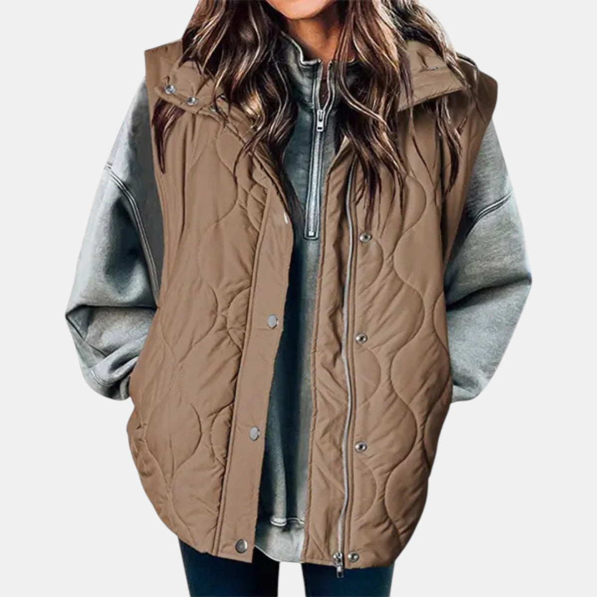 Audrey | Quilted Hooded Puffer Gilet