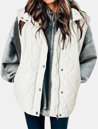 Audrey | Quilted Hooded Puffer Gilet