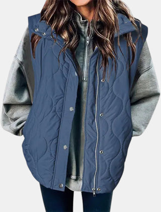 Audrey | Quilted Hooded Puffer Gilet