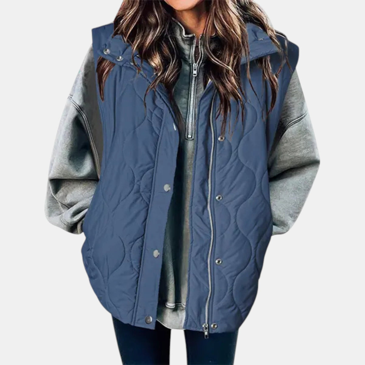 Audrey | Quilted Hooded Puffer Gilet