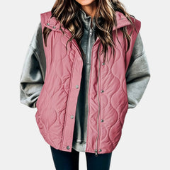 Audrey | Quilted Hooded Puffer Gilet