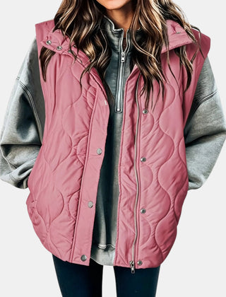 Audrey | Quilted Hooded Puffer Gilet