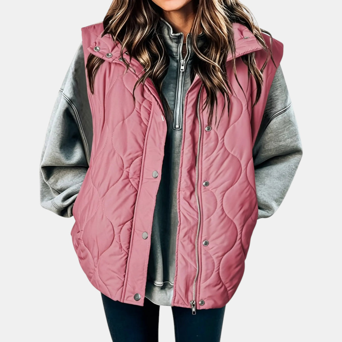 Audrey | Quilted Hooded Puffer Gilet