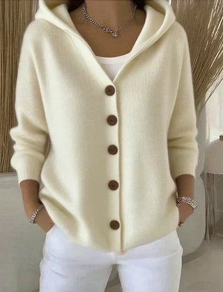 Rocío | Hooded Button Knit Cardigan