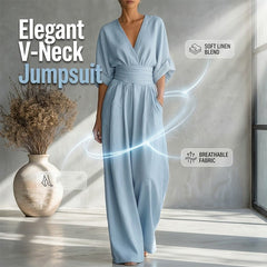 Clarissa | Wide-Leg V-Neck Jumpsuit