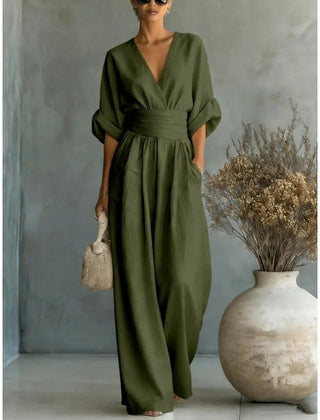 Clarissa | Wide-Leg V-Neck Jumpsuit