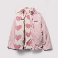 Clara | Reversible Heart Print Jacket