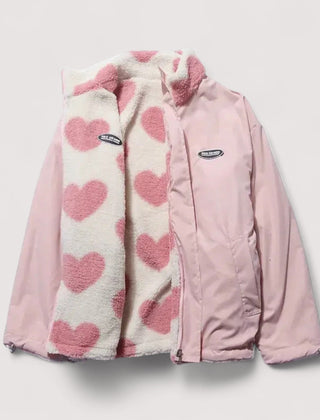 Clara | Reversible Heart Print Jacket