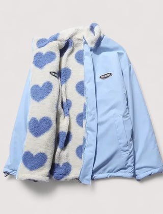 Clara | Reversible Heart Print Jacket