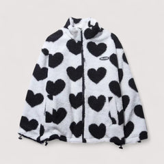 Clara | Reversible Heart Print Jacket