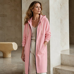 Harriet | Zip-Front Longline Hoodie