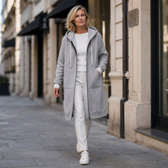 Harriet | Zip-Front Longline Hoodie