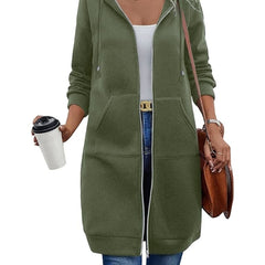 Harriet | Zip-Front Longline Hoodie