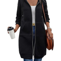 Harriet | Zip-Front Longline Hoodie