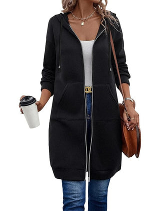 Harriet | Zip-Front Longline Hoodie