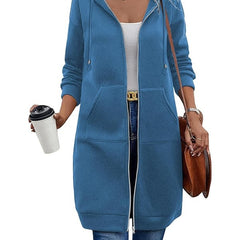Harriet | Zip-Front Longline Hoodie