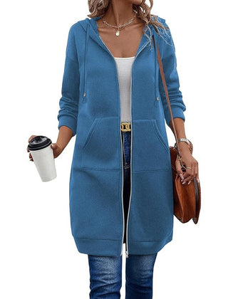 Harriet | Zip-Front Longline Hoodie